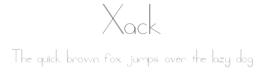 Xack by Jeremy Edelblut β Sans Serif Font