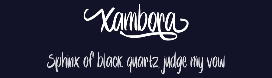 Xambora by Mabhal Studio — Script Handwritten Font — thumbnail 2