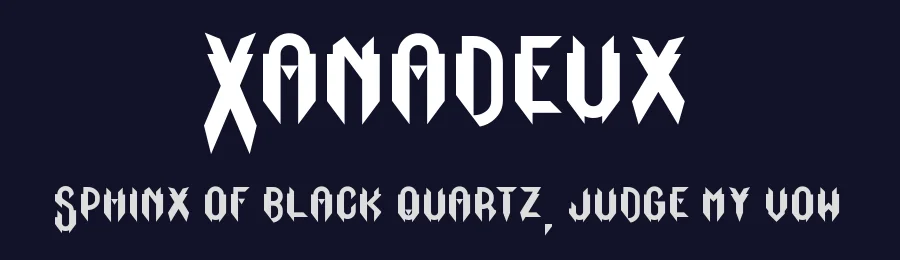 Xanadeux by Essqué Productions — Display Font — thumbnail 2