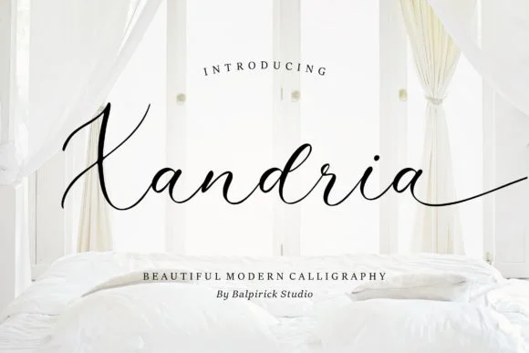Xandria Font by Balpirick — Script Handwritten Font