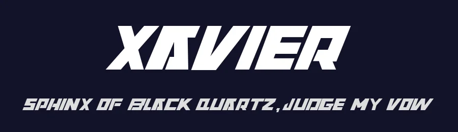 Xavier by Mofr24 — Display Font — thumbnail 2