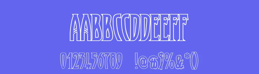 Xayax by Peter Wiegel — Decorative Font — thumbnail 3
