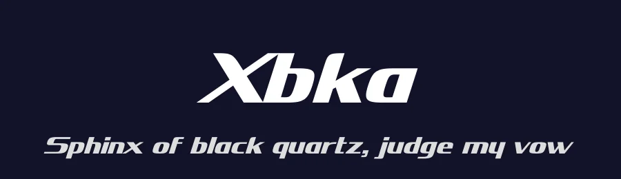 Xbka by andfonts — Display Font — thumbnail 2