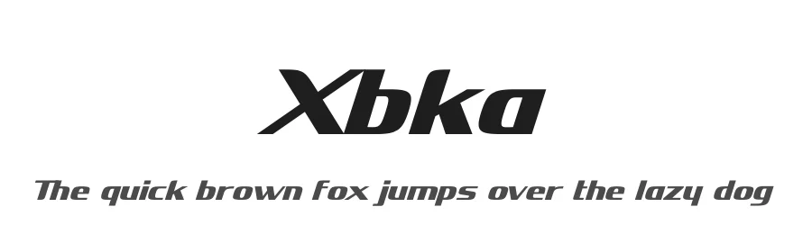 Xbka by andfonts — Display Font