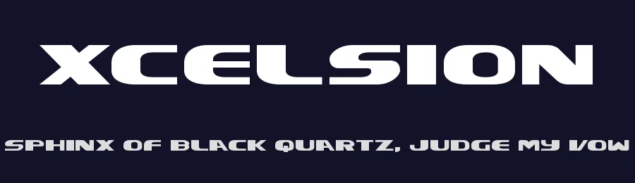 Xcelsion by Iconian Fonts — Display Font — thumbnail 2