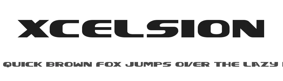 Xcelsion by Iconian Fonts — Display Font