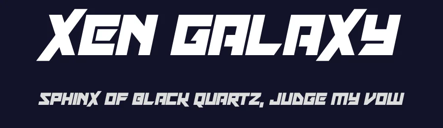 Xen Galaxy by Hawtpixel — Display Font — thumbnail 2