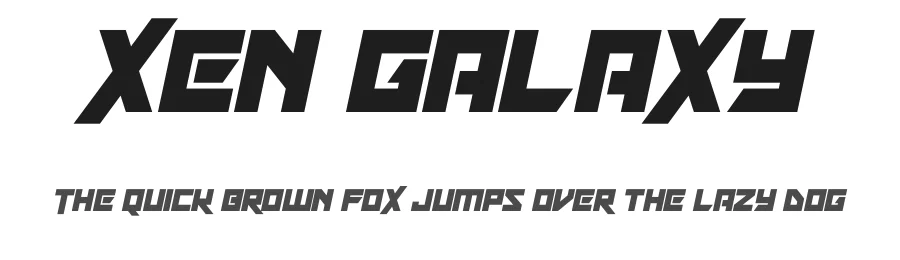 Xen Galaxy by Hawtpixel β Display Font