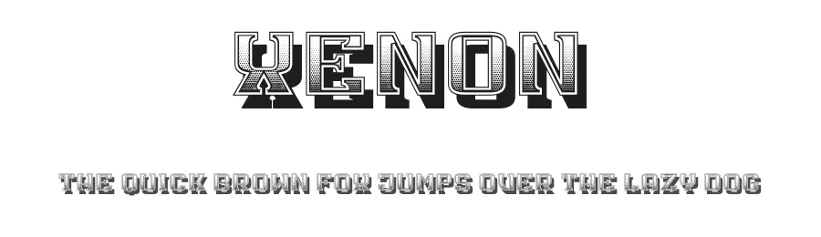 Xenon by Vladimir Nikolic β Decorative Font