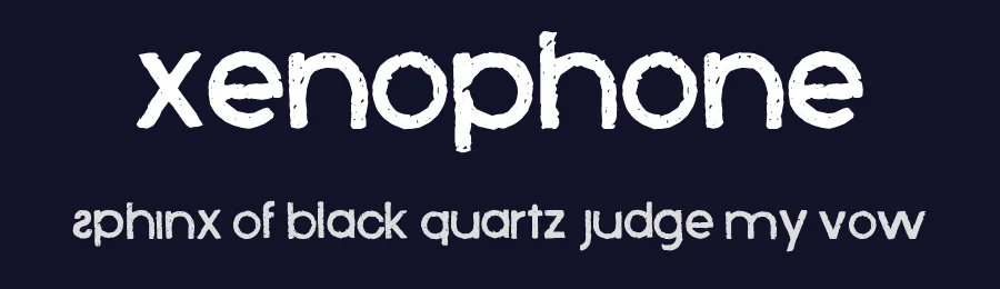 Xenophone by Vic Fieger — Decorative Font — thumbnail 2