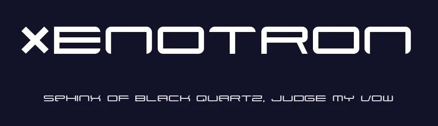 Xenotron by Hybrid Space — Display Font — thumbnail 2