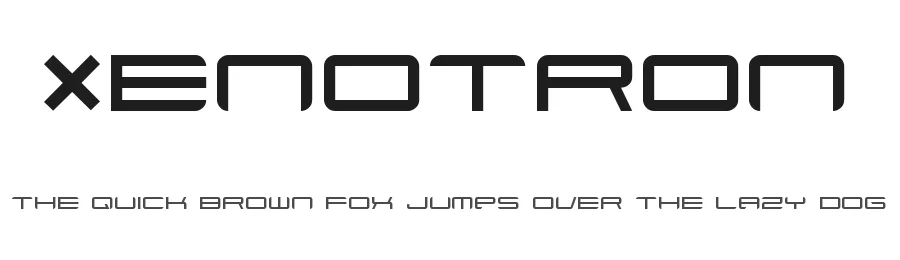 Xenotron by Hybrid Space โ Display Font