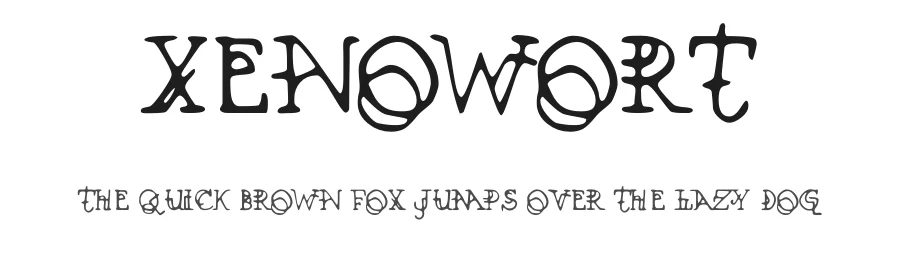 Xenowort by Typodermic Fonts — Decorative Font