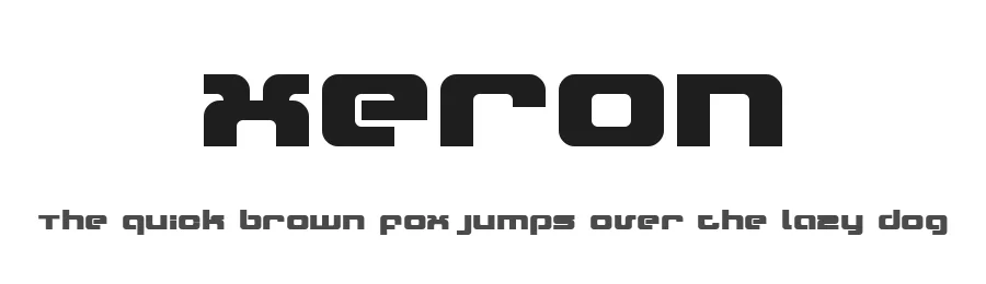 Xeron by dustBUST — Display Font