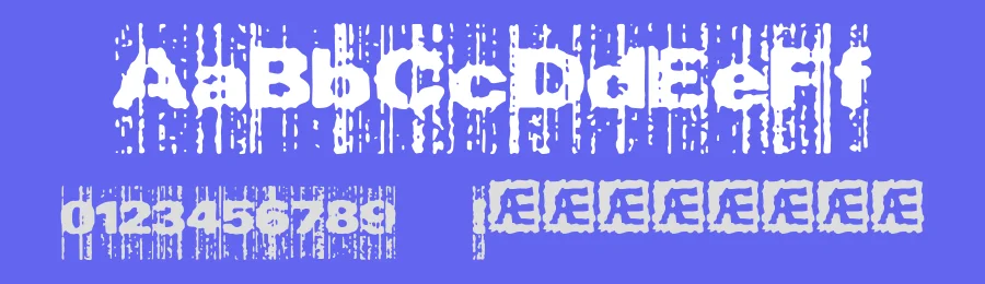 Xerox Malfunction by Ænigma — Decorative Font — thumbnail 3