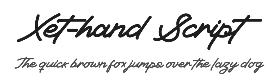 Xet-hand Script