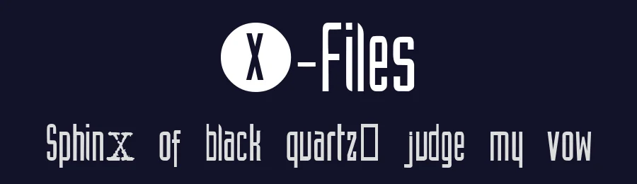 X-Files by Fontomen — Display Font — thumbnail 2