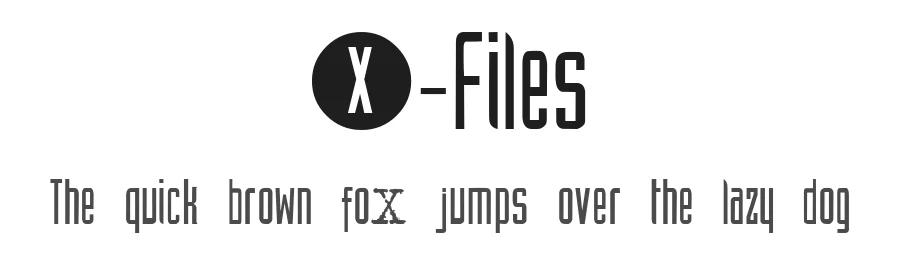 X-Files by Fontomen — Display Font