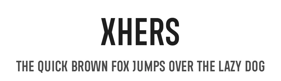 Xhers by 7NTypes β Sans Serif Font