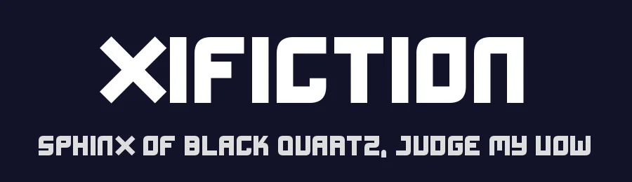 Xifiction by Nowak.tv — Display Font — thumbnail 2