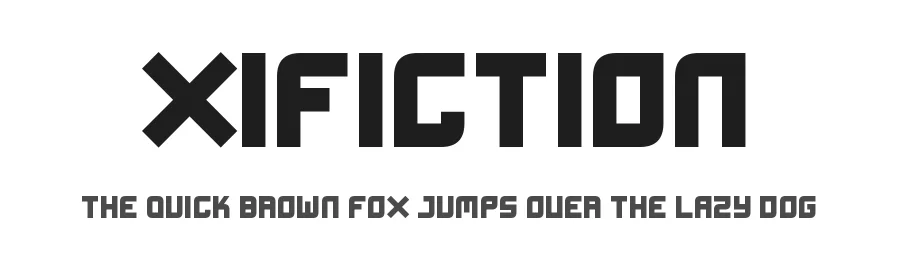 Xifiction by Nowak.tv — Display Font