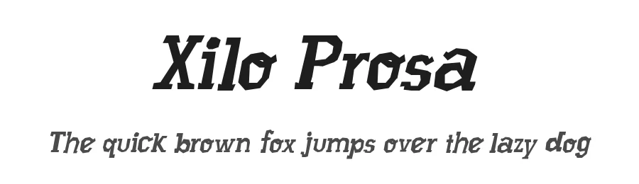 Xilo Prosa by Galdino Otten Fonts — Decorative Font