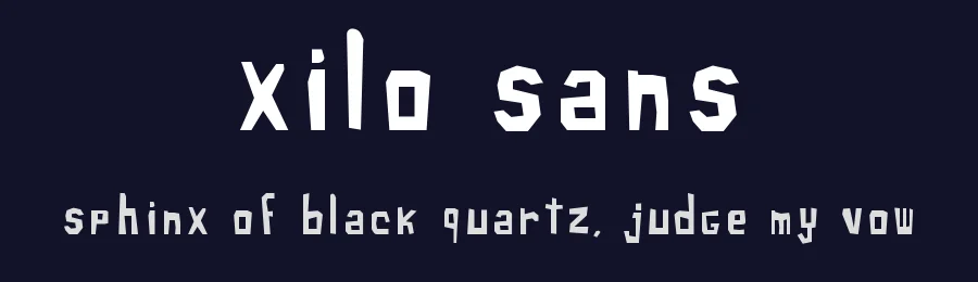 Xilo Sans by Sabrina Viezzer — Decorative Font — thumbnail 2