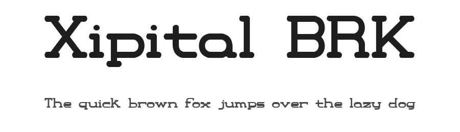 Xipital BRK by Ænigma — Decorative Font