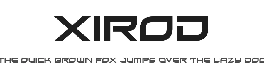 Xirod by Typodermic Fonts — Display Font