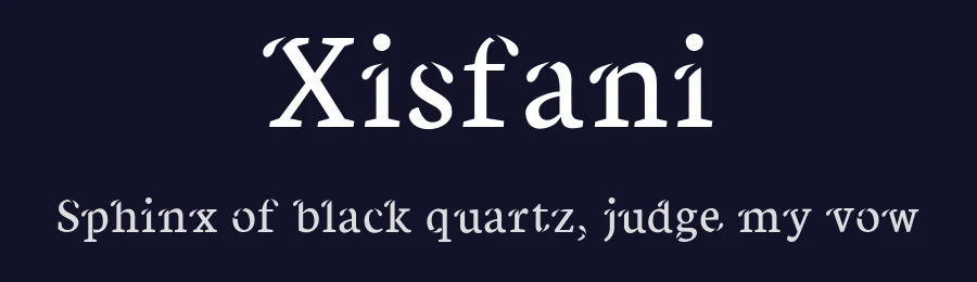 Xisfani by Liliana  Diaz — Decorative Font — thumbnail 2