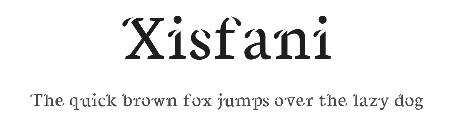 Xisfani by Liliana  Diaz — Decorative Font