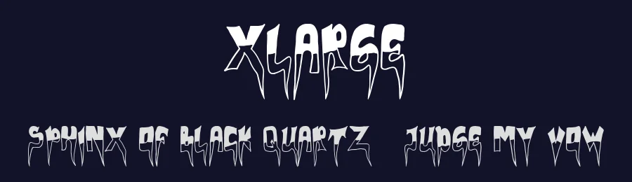 Xlarge by Ditya Ananto — Decorative Font — thumbnail 2