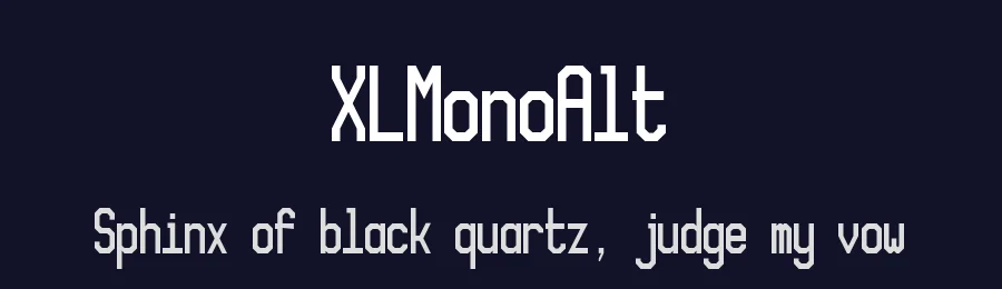 XLMonoAlt by fontcollector — Sans Serif Font — thumbnail 2