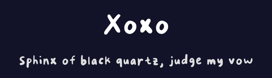 Xoxo by Nadcy Studio — Script Handwritten Font — thumbnail 2