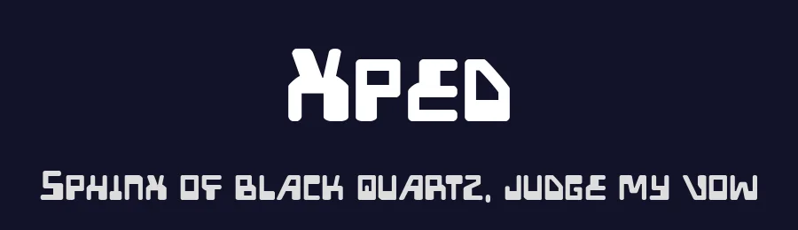 Xped by Iconian Fonts — Display Font — thumbnail 2
