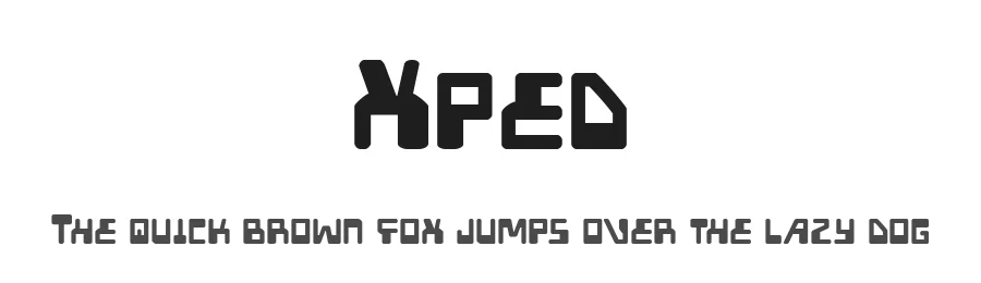 Xped by Iconian Fonts β Display Font