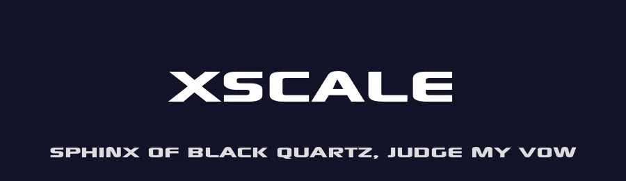 Xscale by Factor I — Display Font — thumbnail 2