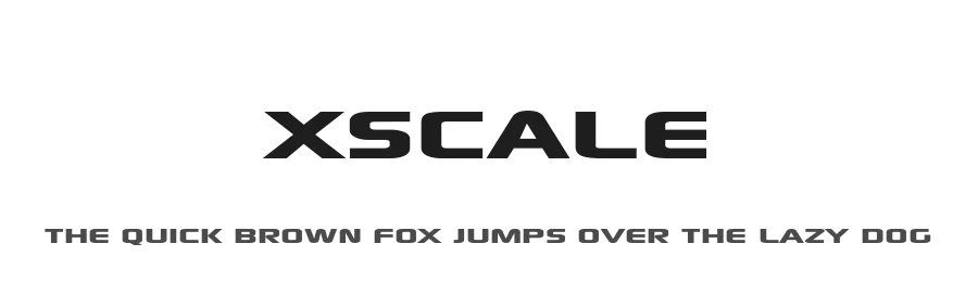 Xscale by Factor I — Display Font
