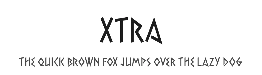 Xtra by PrimaFont — Decorative Font