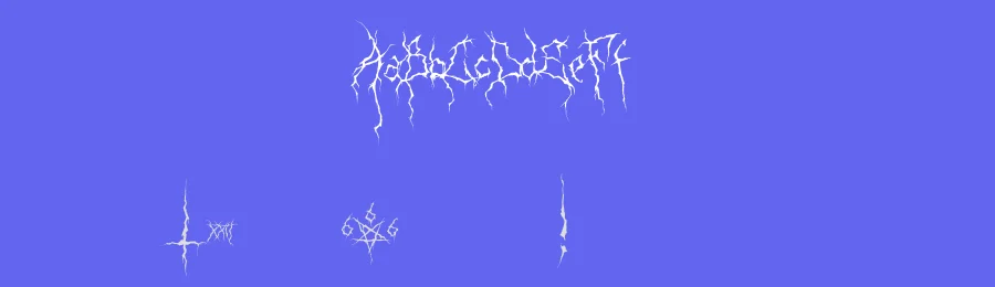 XXII Ultimate Black Metal by Doubletwo Studios — Decorative Font — thumbnail 3