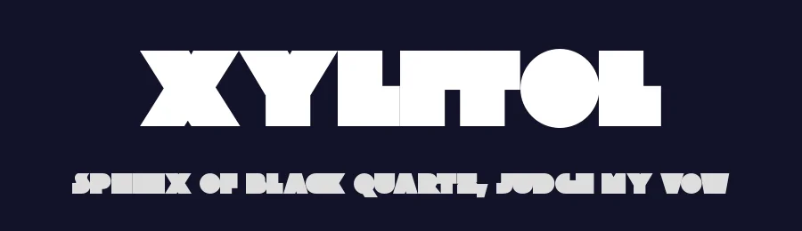 Xylitol by Typodermic Fonts — Decorative Font — thumbnail 2