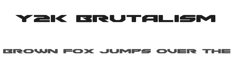 Y2K Brutalism by KreativZero — Display Font