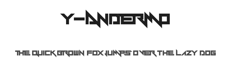 Y-Andermo by Chequered Ink — Display Font