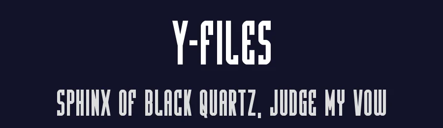 Y-Files by Iconian Fonts — Display Font — thumbnail 2