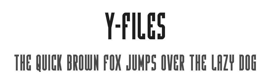 Y-Files by Iconian Fonts — Display Font