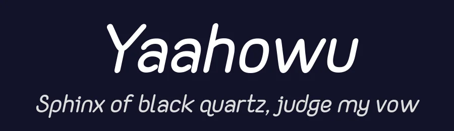 Yaahowu by 7NTypes — Sans Serif Font — thumbnail 2