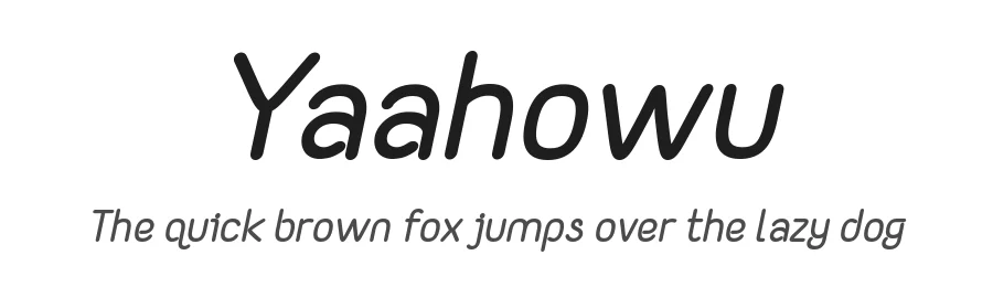 Yaahowu by 7NTypes — Sans Serif Font
