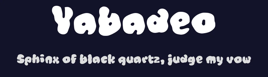 Yabadeo by wepfont.com — Decorative Font — thumbnail 2