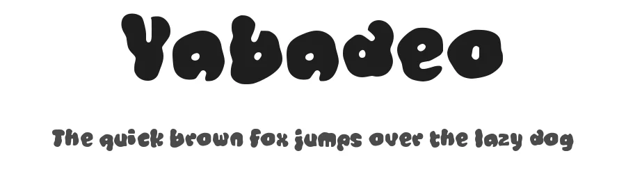 Yabadeo by wepfont.com — Decorative Font