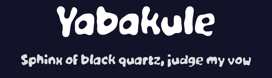 Yabakule by wepfont.com — Decorative Font — thumbnail 2